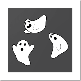 Three ghost print Posters and Art